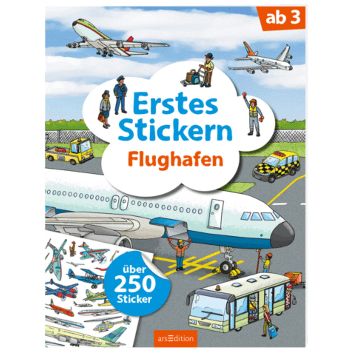 ars Edition Erstes Stickern - Flughafen, über 250 Sticker