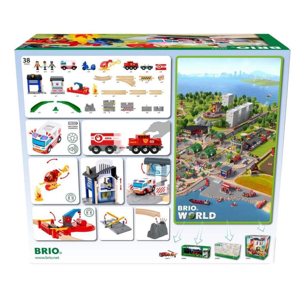 BRIO Polizei und Feuerwehr Set Deluxe