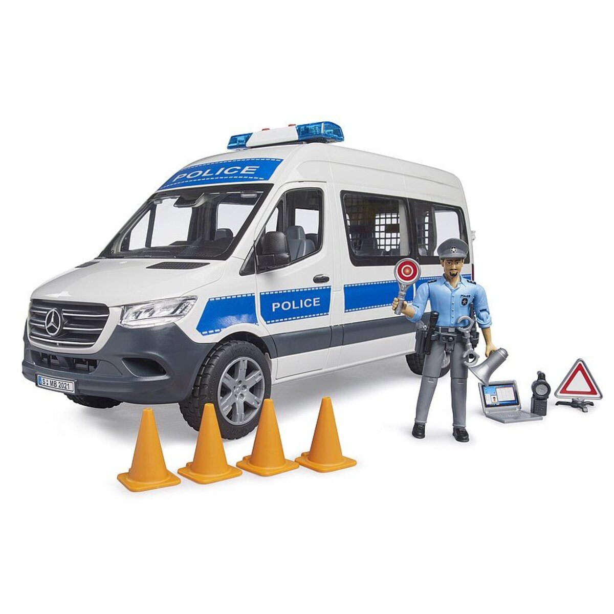 BRUDER® MB Sprinter Polizei Einsatzfahrzeug mit Polizist