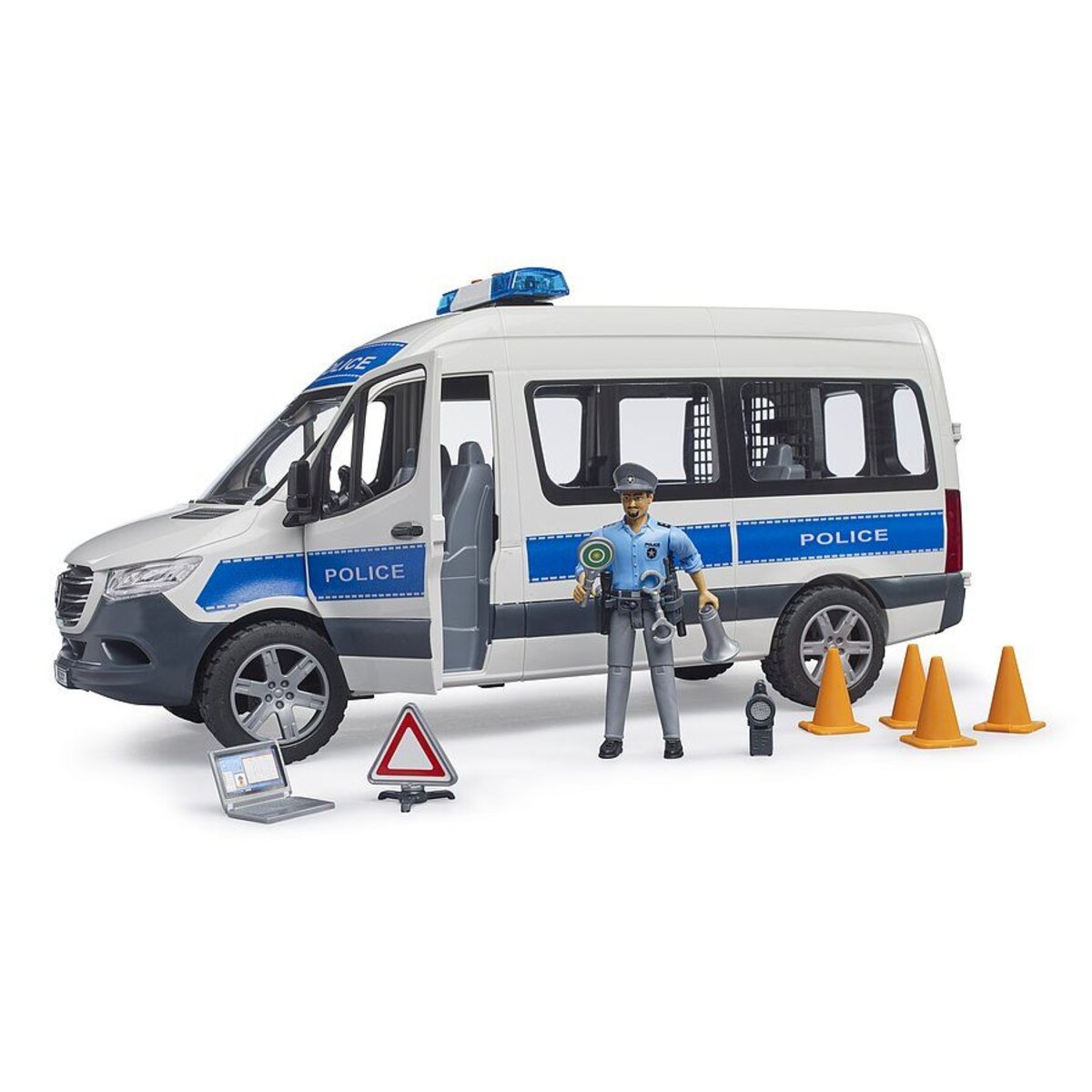 BRUDER® MB Sprinter Polizei Einsatzfahrzeug mit Polizist