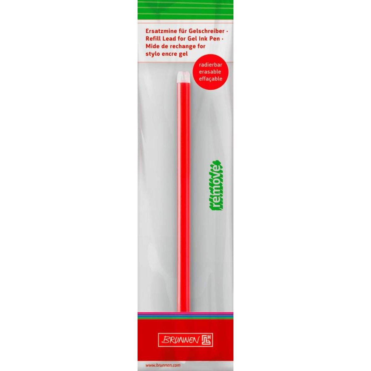 BRUNNEN Ersatzmine radierbar Stripe „Remove“ Colour Code rot