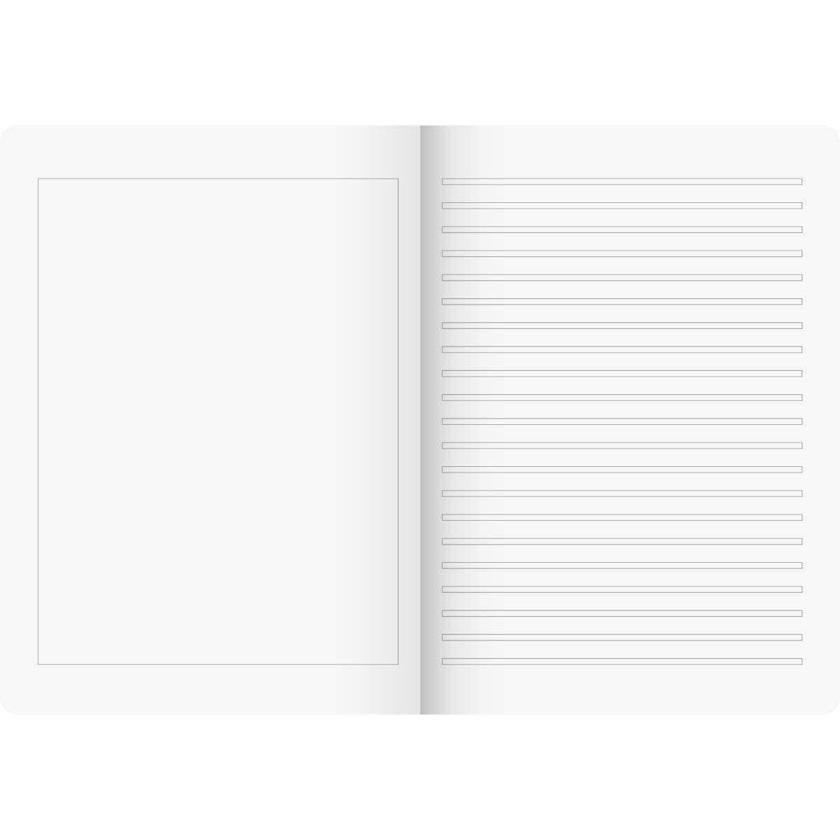 BRUNNEN Geschichtenheft, A4, Liniatur 3G, 16 Blatt