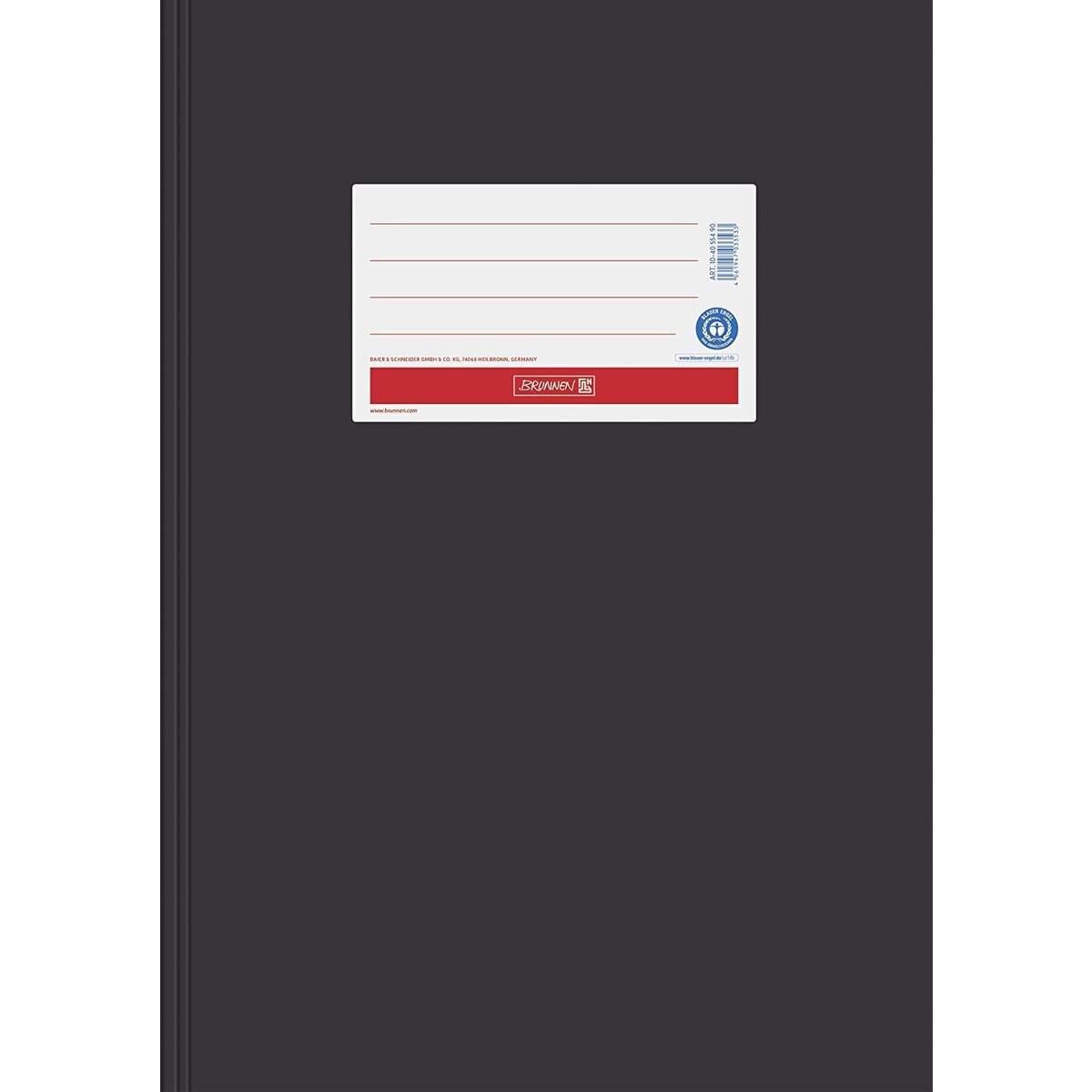 BRUNNEN Hefthülle A4, Papier extrastark, Schwarz