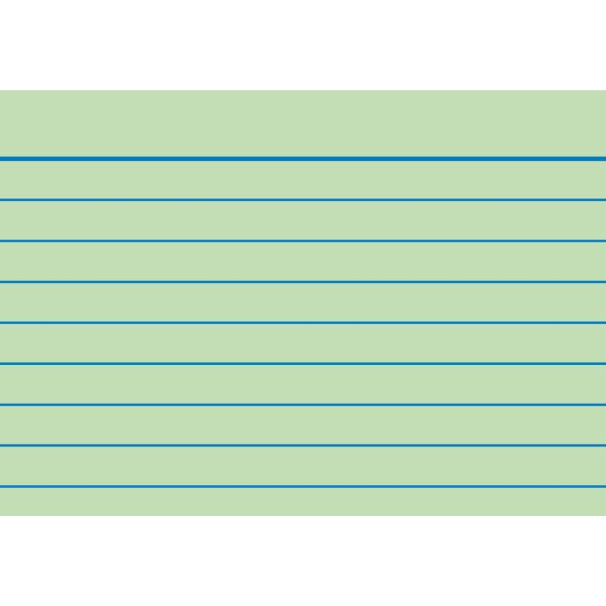 BRUNNEN Karteikarte, A8, liniert, 100 Stück, grün
