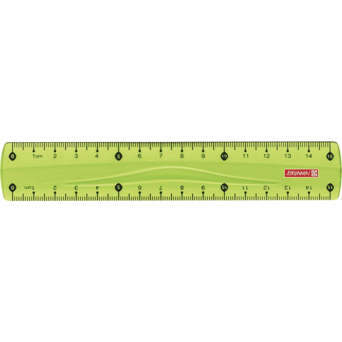BRUNNEN Lineal Colour Code, kiwi, 15cm