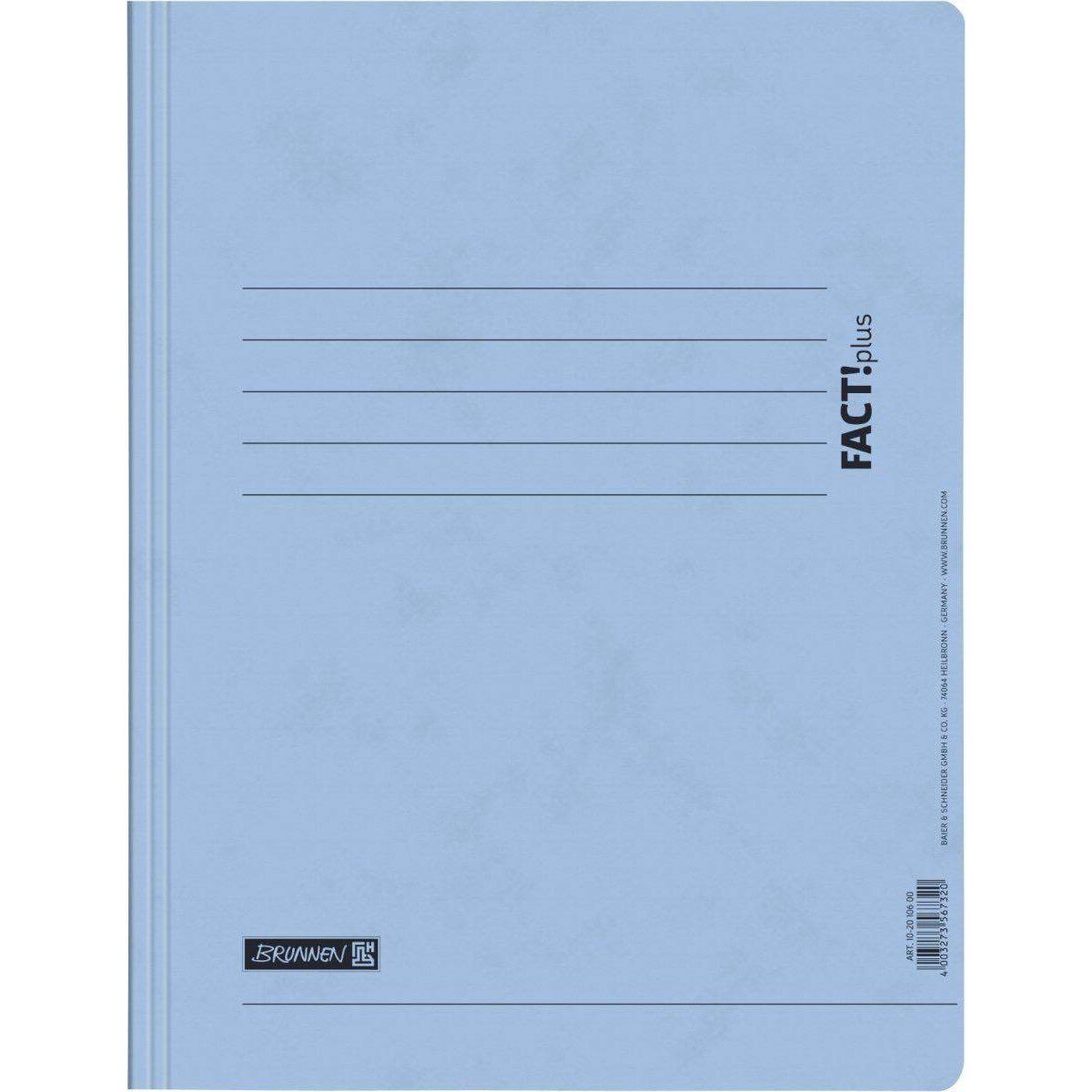 BRUNNEN Schnellhefter FACT!plus hellblau