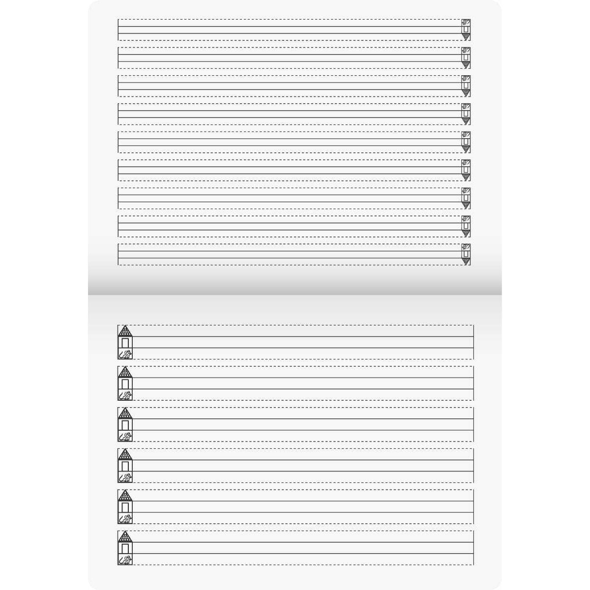 BRUNNEN Schreiblernheft, 80g/m², A4 quer, 16 Blatt