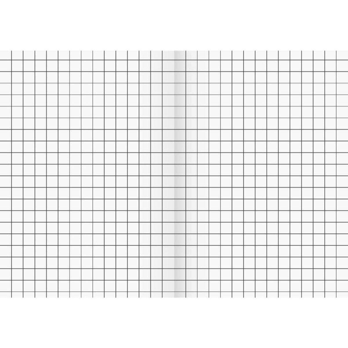 BRUNNEN Schulheft A5, kariert, Lineatur 7, 16 Blatt