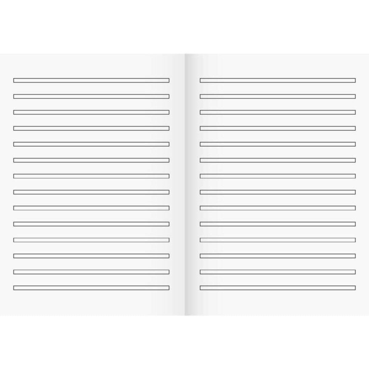 BRUNNEN Schulheft A5, liniert, Lineatur 3, 16 Blatt