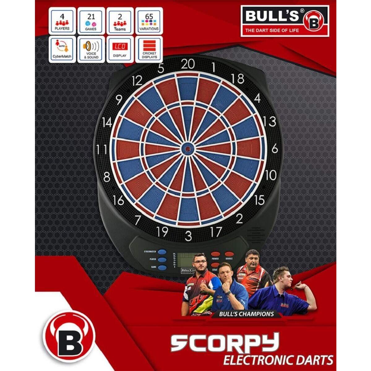 BULL'S Darts Scorpy Elektronik Dartboard