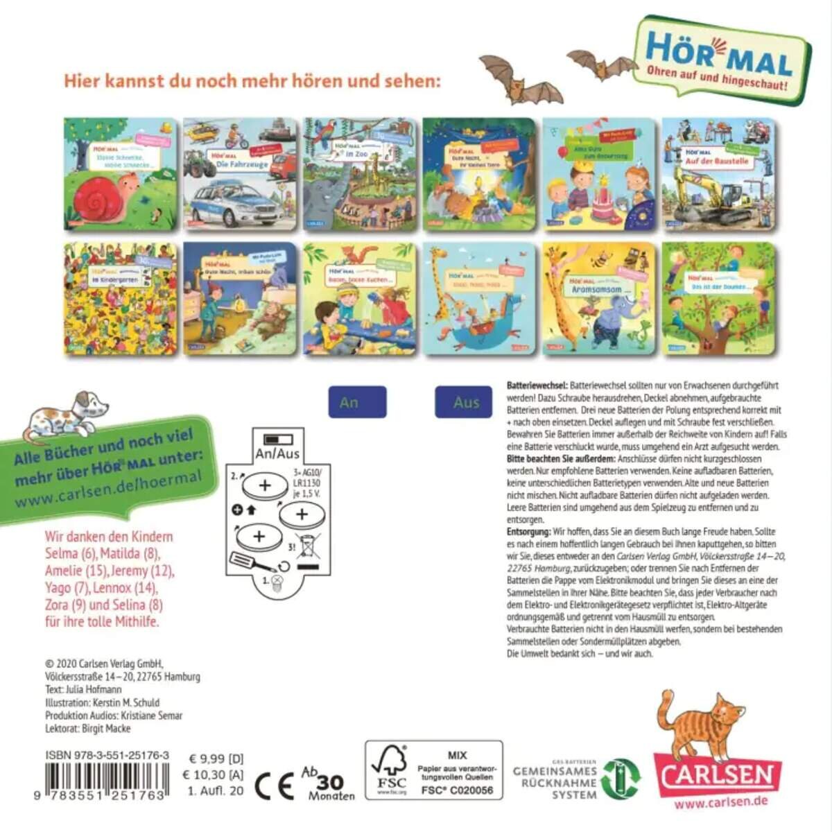 Carlsen Verlag Hör mal (Soundbuch): Wimmelbuch: In der Stadt