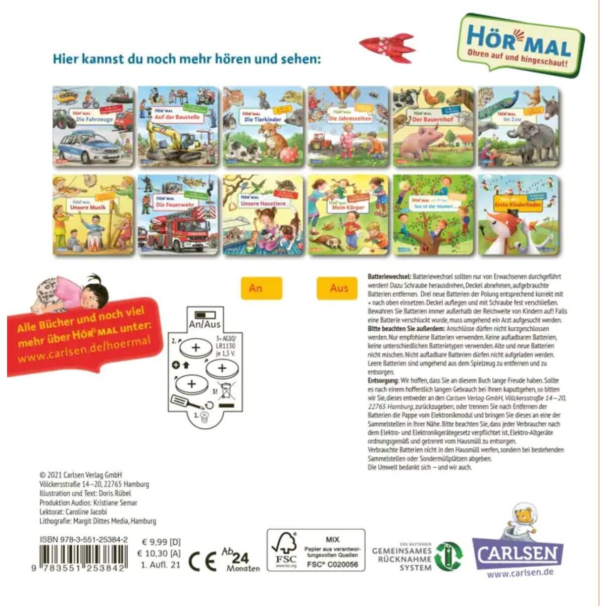 Carlsen Verlag Hör mal (Soundbuch): Yoga für Kinder zum Spielen und Entspannen