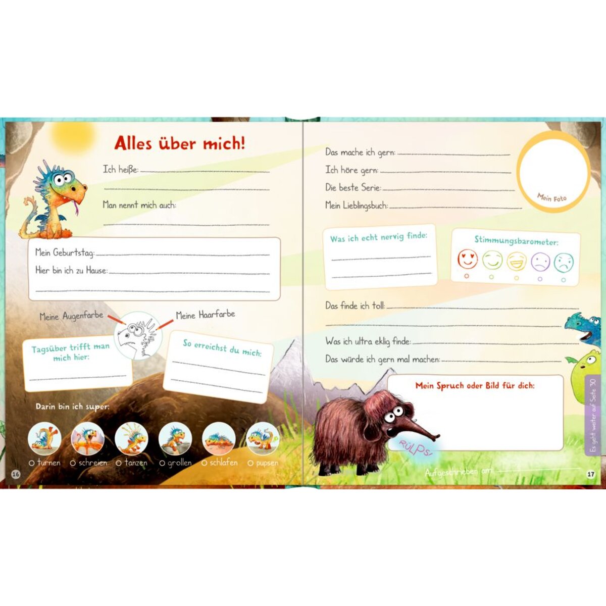 Coppenrath Verlag Freundebuch: Furzipups - Meine Freunde