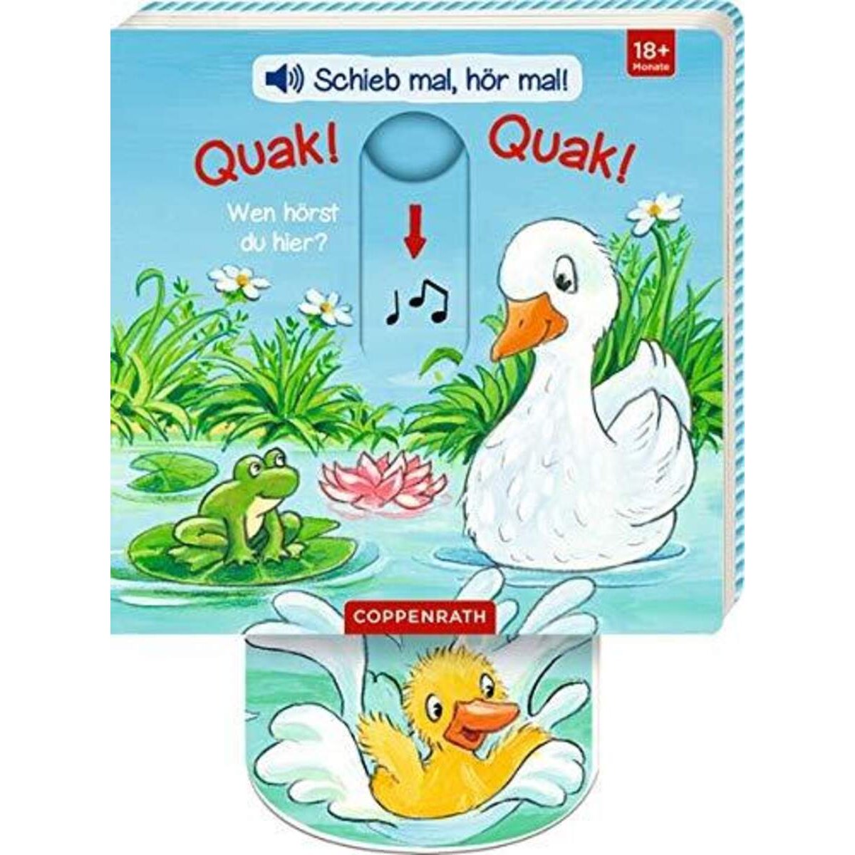 Coppenrath Verlag Schieb mal, hör mal!: Quak!Quak! Wen hörst du hier? (Sound.)