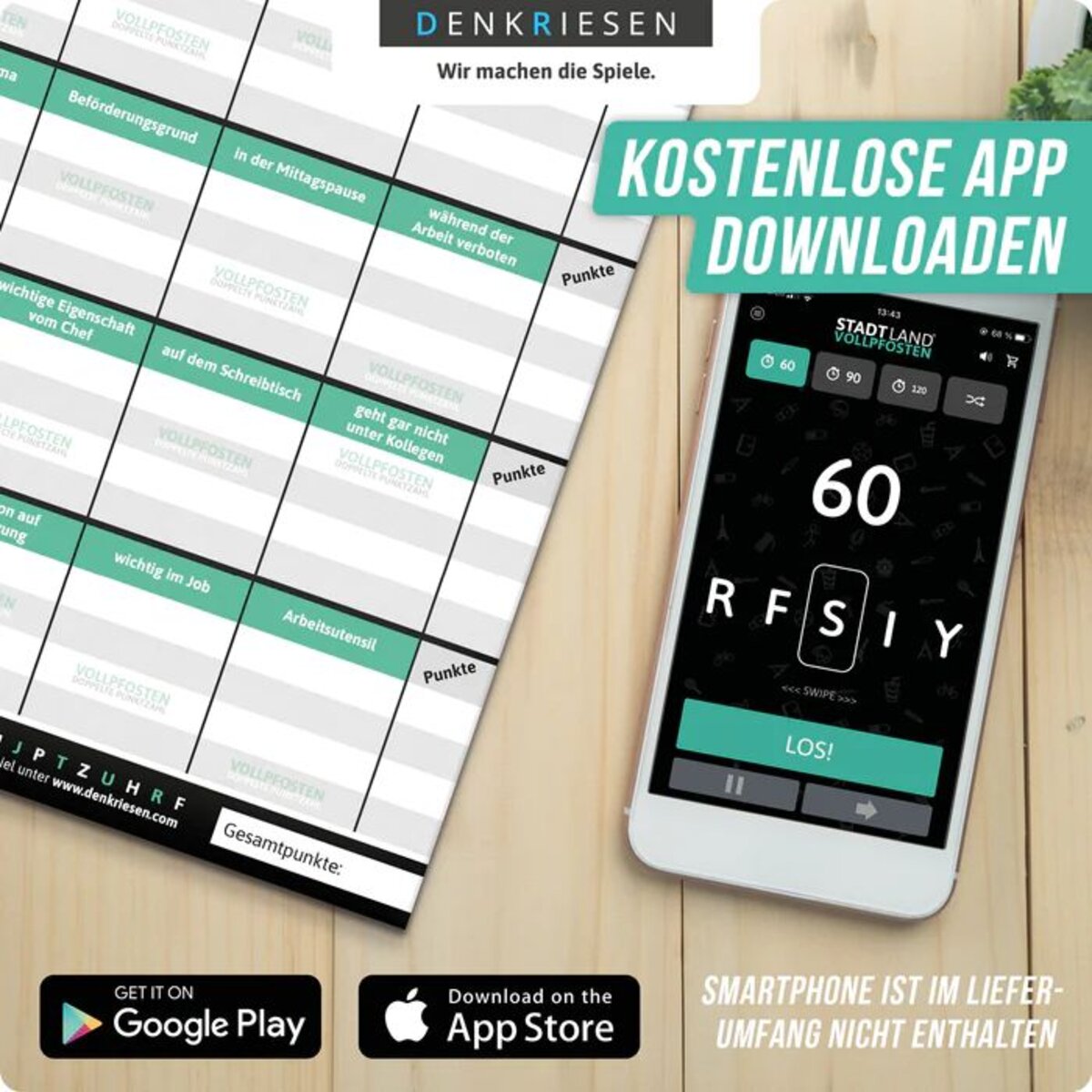 Denkriesen Stadt, Land, Vollpfosten - Job Edition "Kaffeepause"