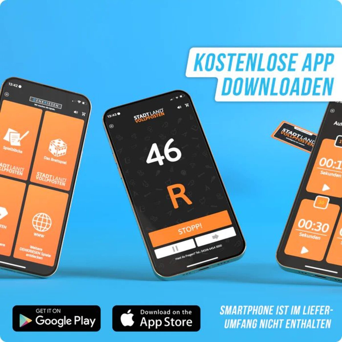 Denkriesen Stadt Land Vollpfosten - Horror Edition "Jetzt wird's gruselig"