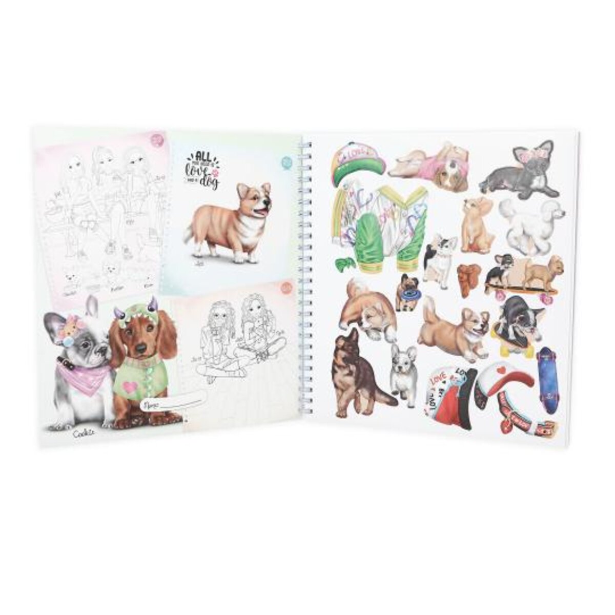 Depesche Create your TOPModel Doggy Malbuch