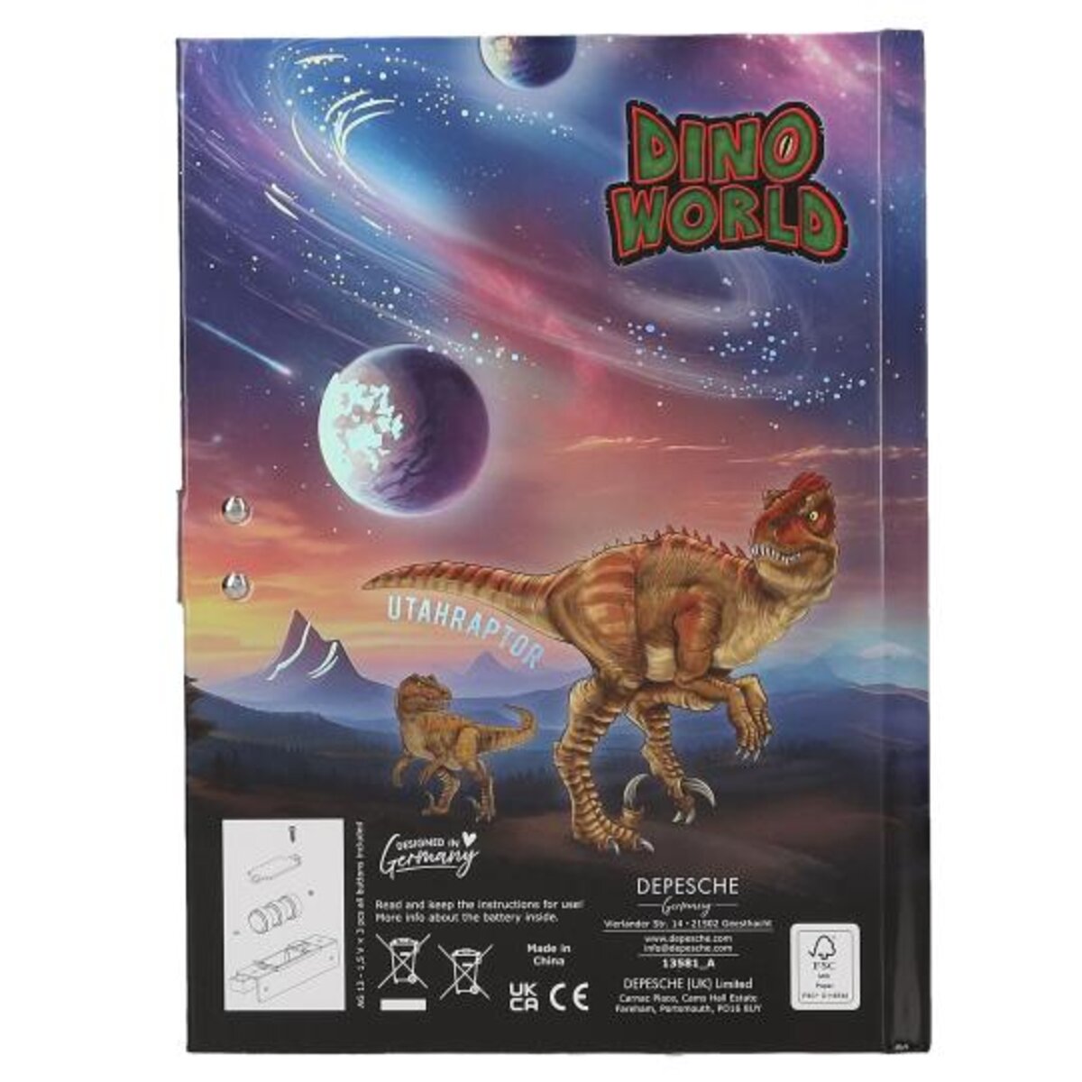 Depesche Dino World Geheimcode Tagebuch mit Sound