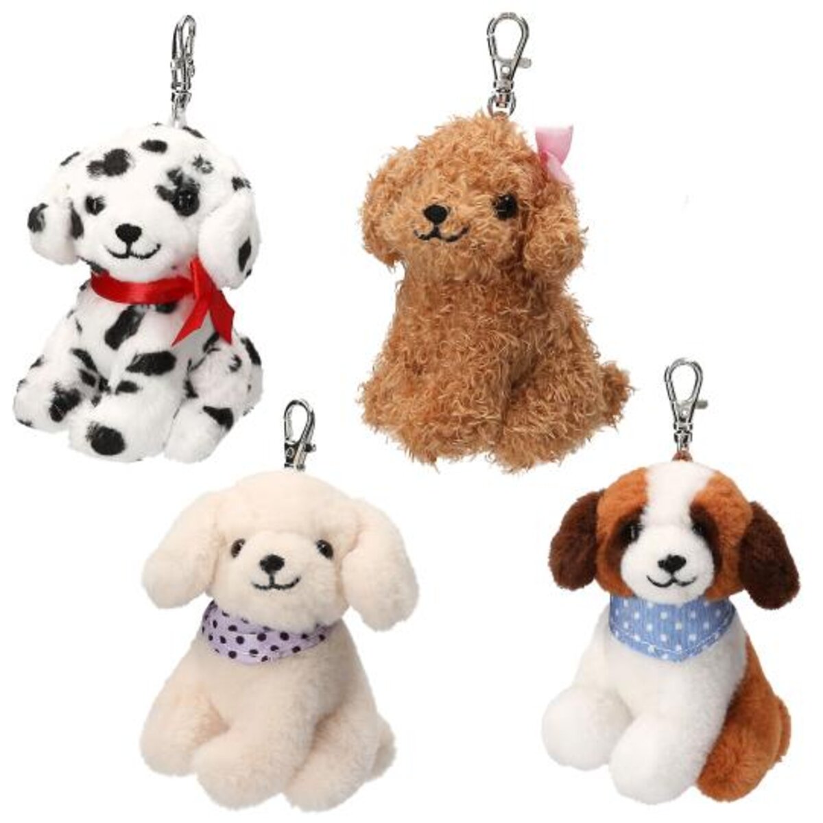 Depesche TOPModel 1 Plüschtier Hund Anhänger, 1 Stück, 4-fach sortiert