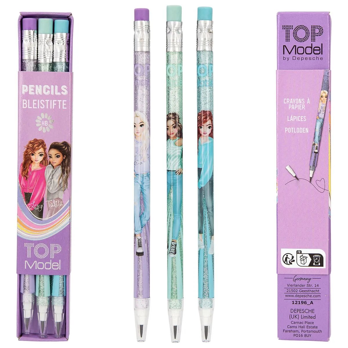 Depesche TOPModel Steckbleistift-Set, 1 Set, 2-fach sortiert