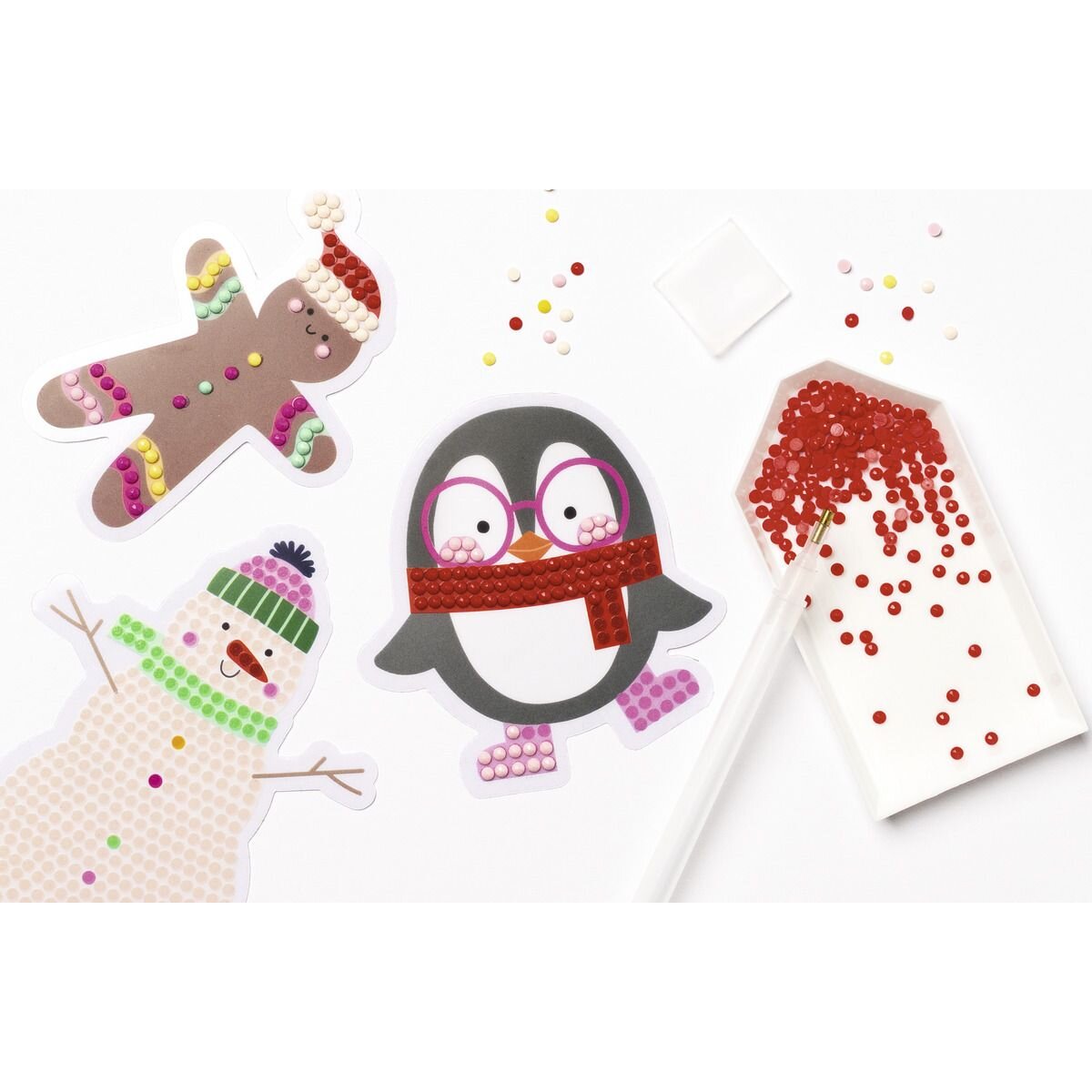 Diamond Painting Set Weihnachten, 6 Teile