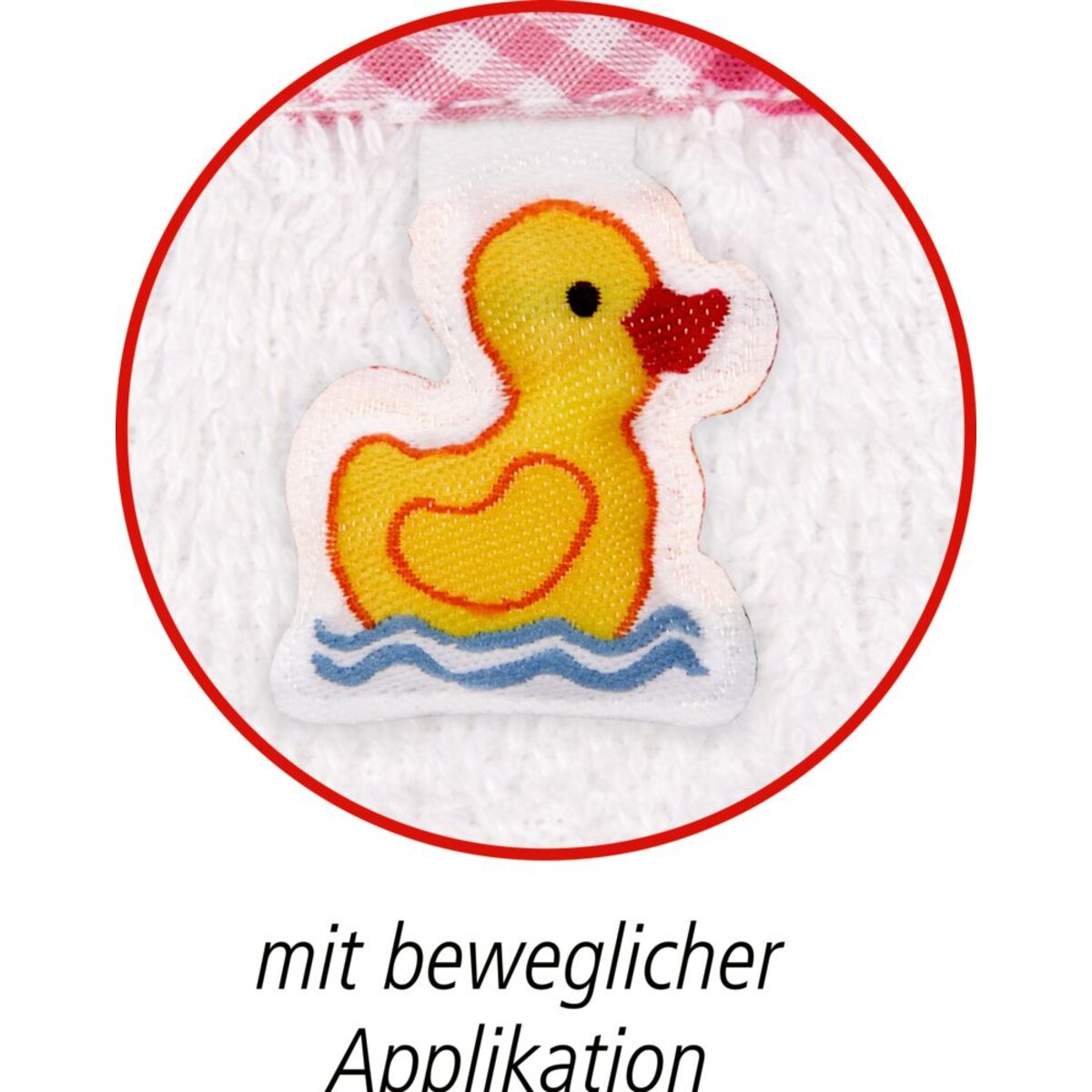 Die Spiegelburg Kapuzenbadetuch Elefant, hellblau - BabyGlück (ca. 80x80 cm)