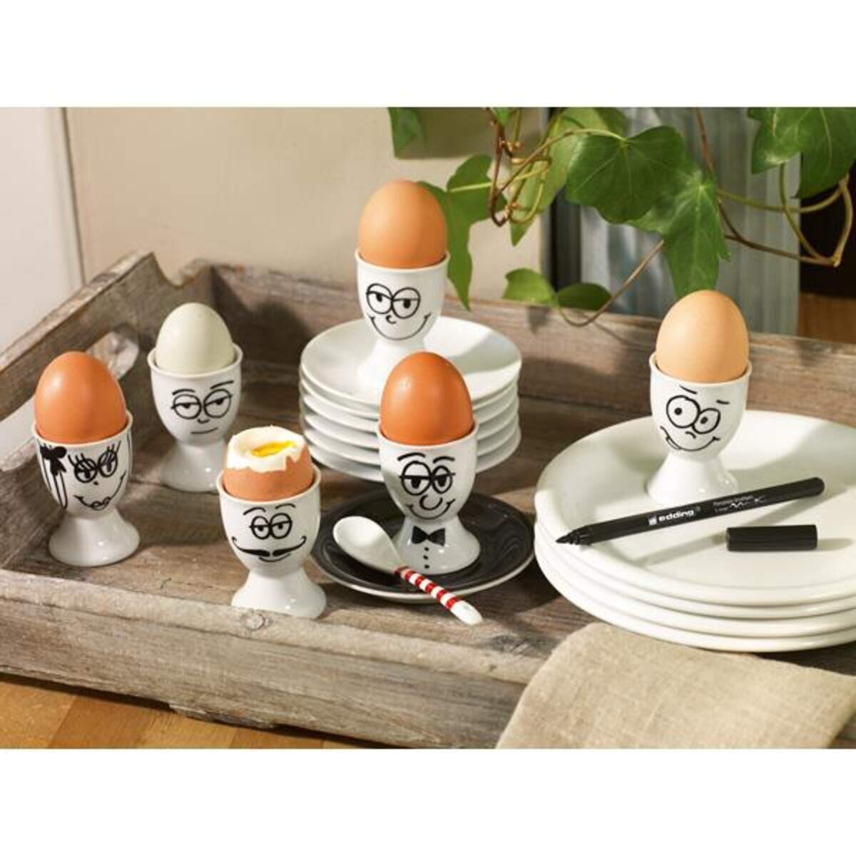 edding 4200 Porzellan Brushpen 1-4mm, stahlblau