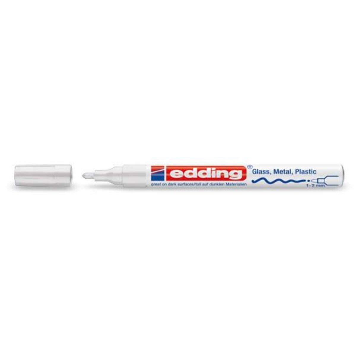 edding 751 Glanzlackmarker, 1-2mm, weiß