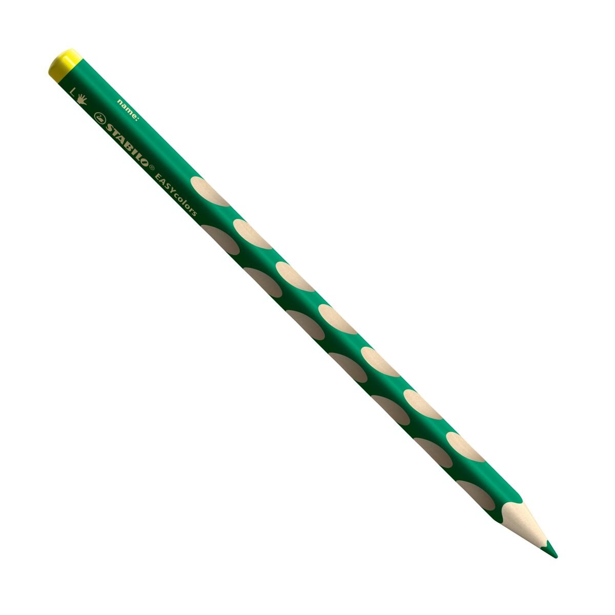 Ergonomischer Buntstift für Linkshänder - STABILO EASYcolors - 12er Pack mit Spitzer - mit 12 verschiedenen Farben - Spezialfarben