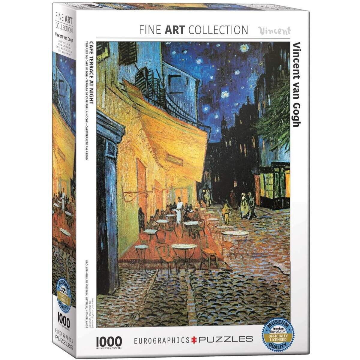 Eurographics Caféterrasse am Abend von Vincent van Gogh, 1000 Teile