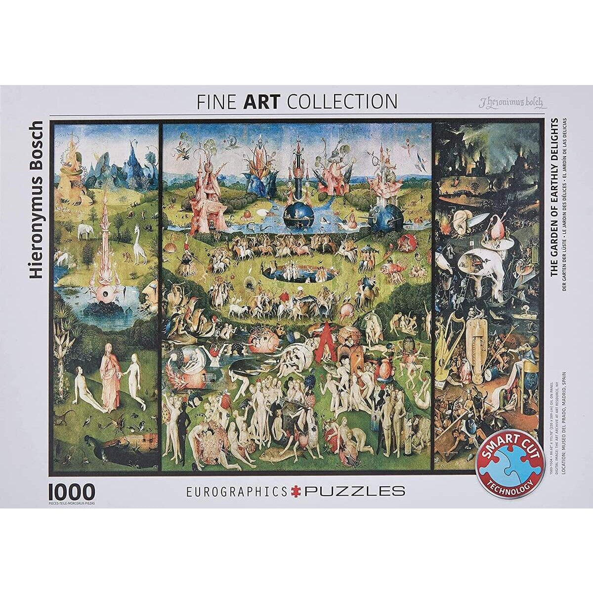 Eurographics Der Garten der Lüste von Hieronimus Bosch, 1000 Teile