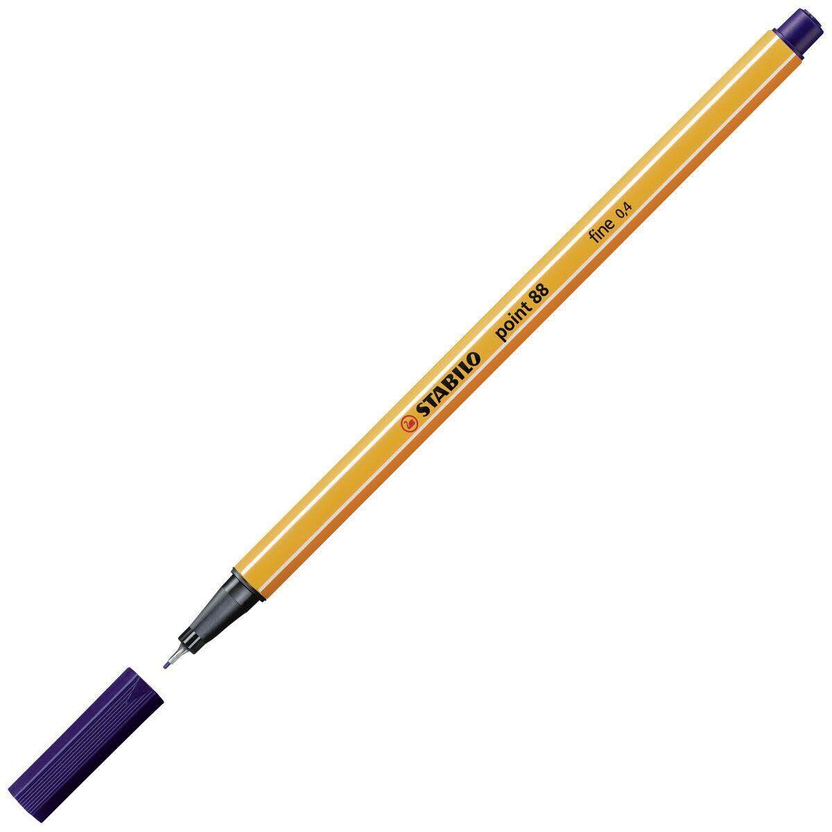 Fineliner - STABILO point 88 - Einzelstift - nachtblau