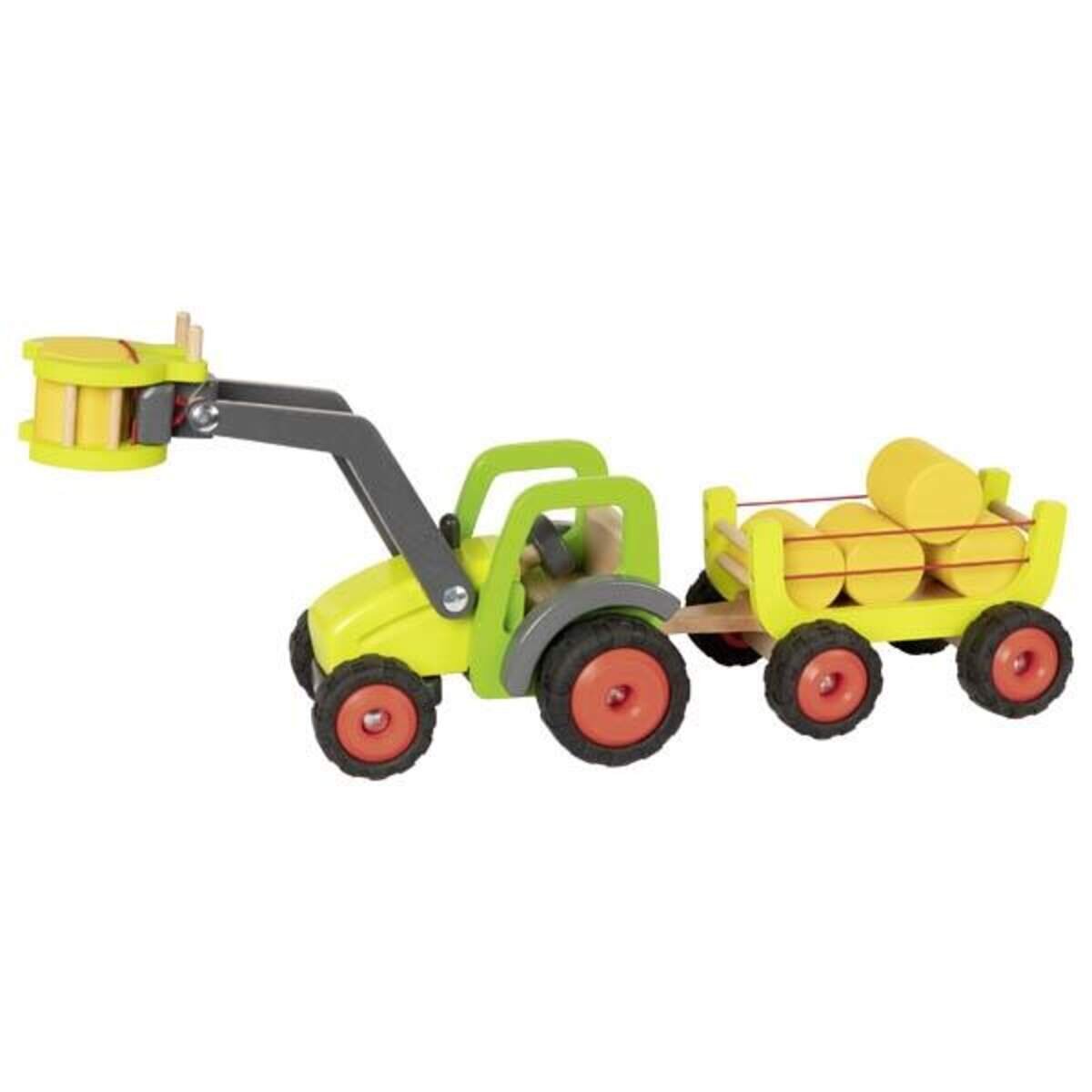 goki Frontlader mit Heuwagen