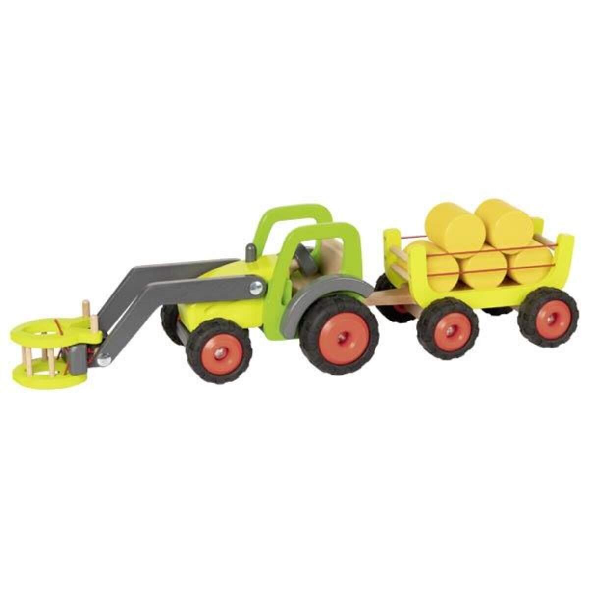 goki Frontlader mit Heuwagen