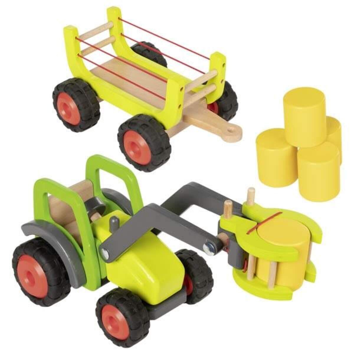 goki Frontlader mit Heuwagen