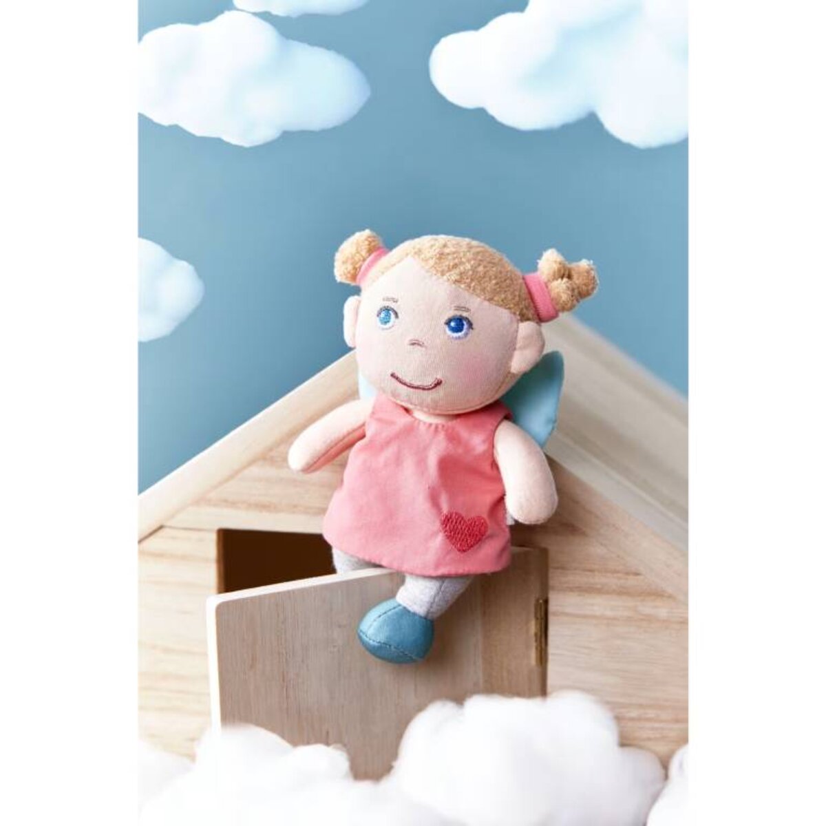 HABA Schutzengelpuppe Lore mit Flügel 15 cm Stoffpuppe