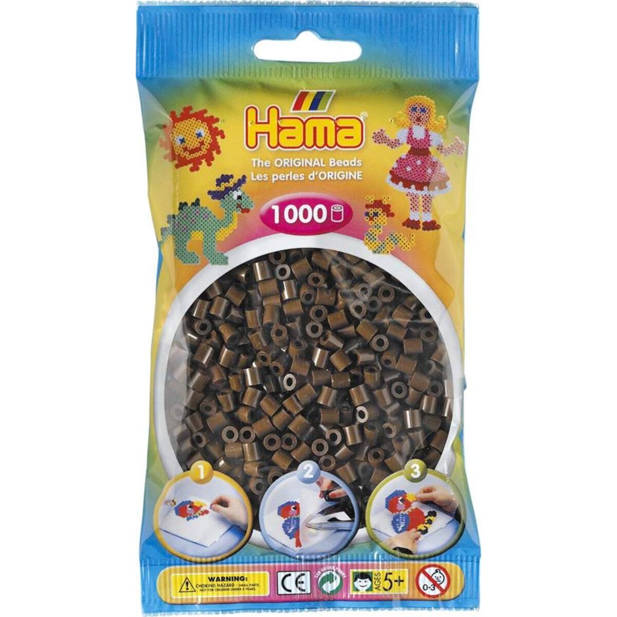 Hama Bügelperlen Midi Braun, 1000 Stück