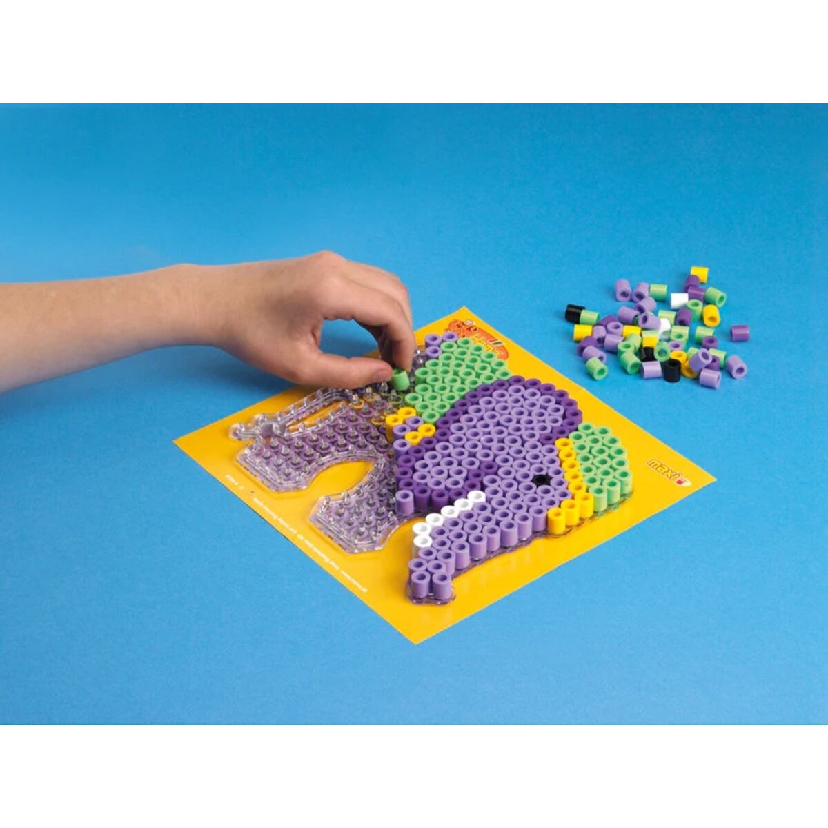 Hama Midi Bügelperlen, Hellgrün, ca. 1.000 Stück, Ø 5,0 mm
