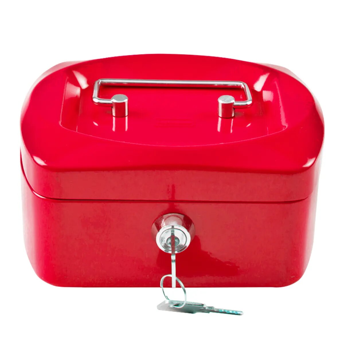 Idena Geldkassette 6", 155 x 120 x 90 mm, rot