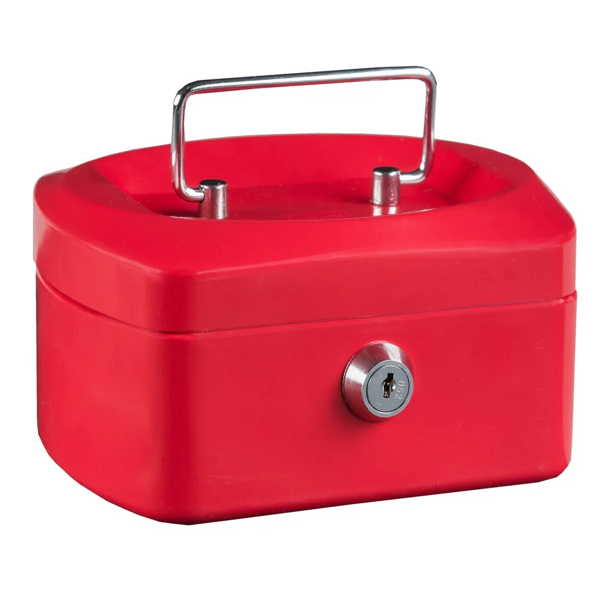 Idena Geldkassette 6", 155 x 120 x 90 mm, rot