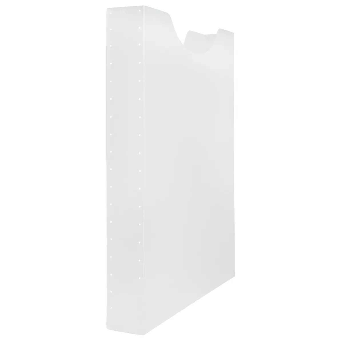 Idena Heftbox A4, transparent, hoch, Füllhöhe 4 cm