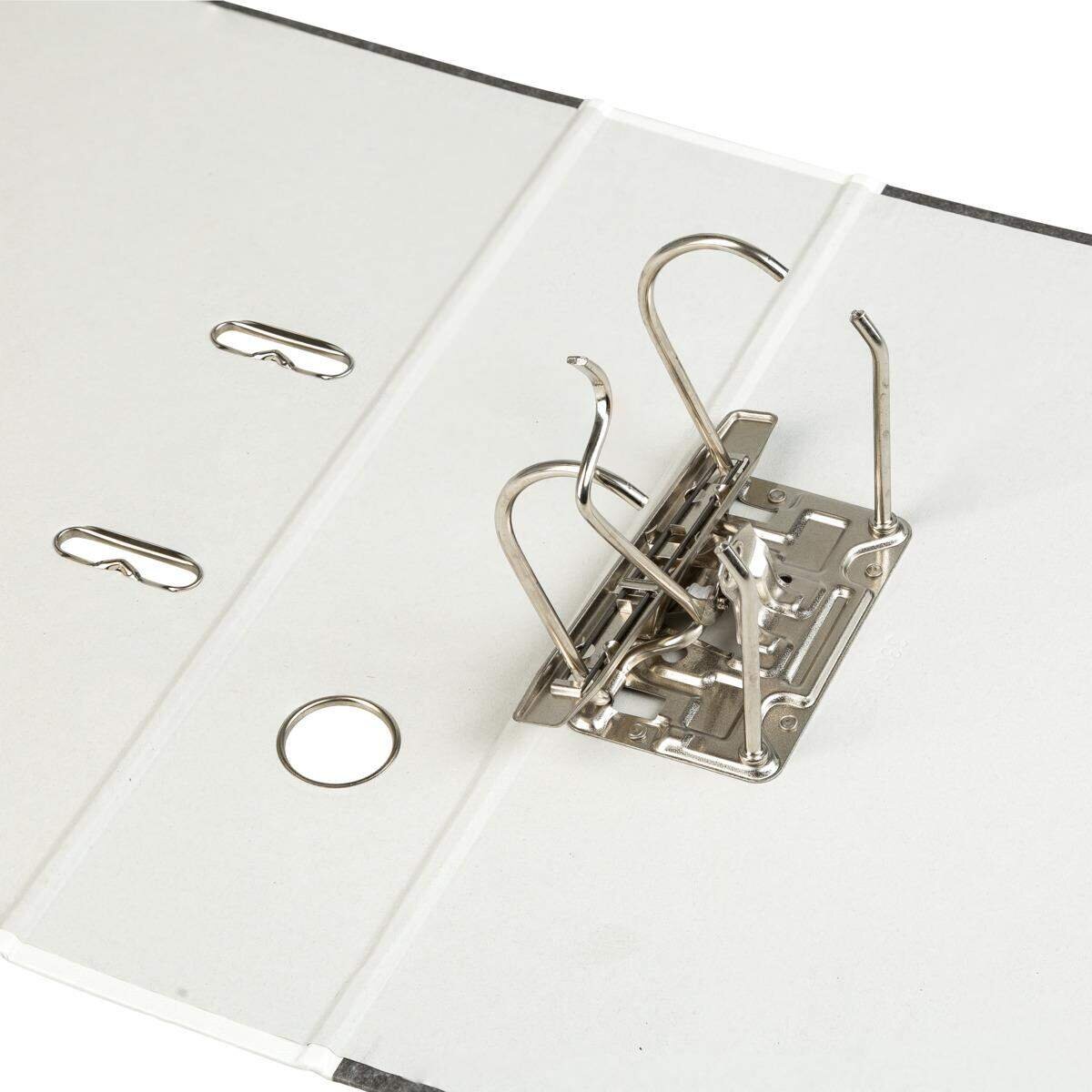 Idena Ordner Wolkenmarmor A4, 8cm breit,weiß