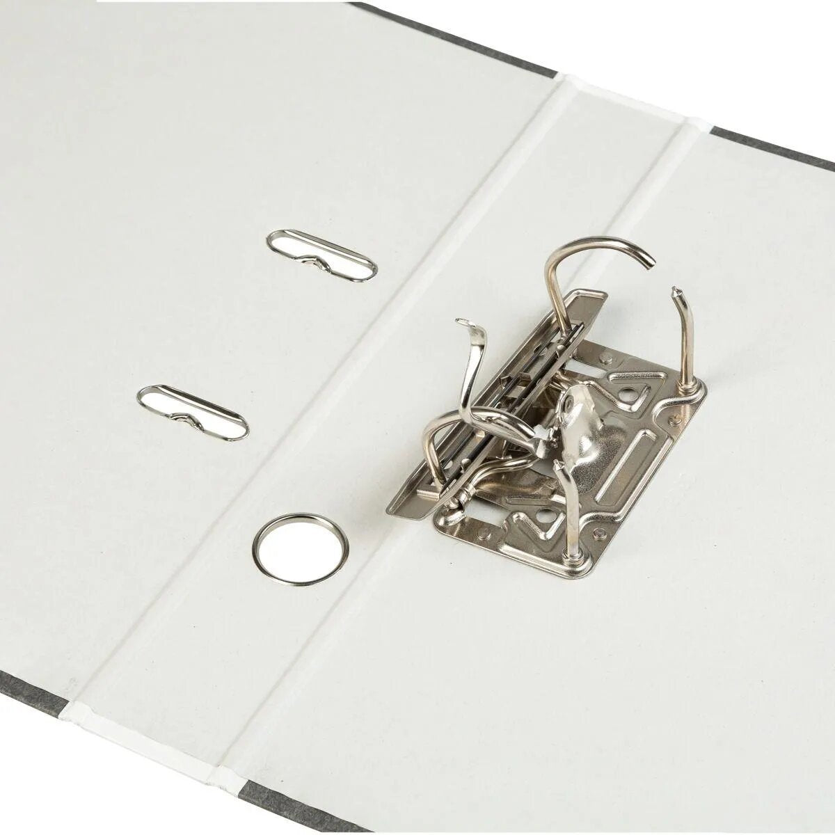 Idena 303071 Ordner Wolkenmarmor, DIN A4, Rückenbreite 5cm, weiß