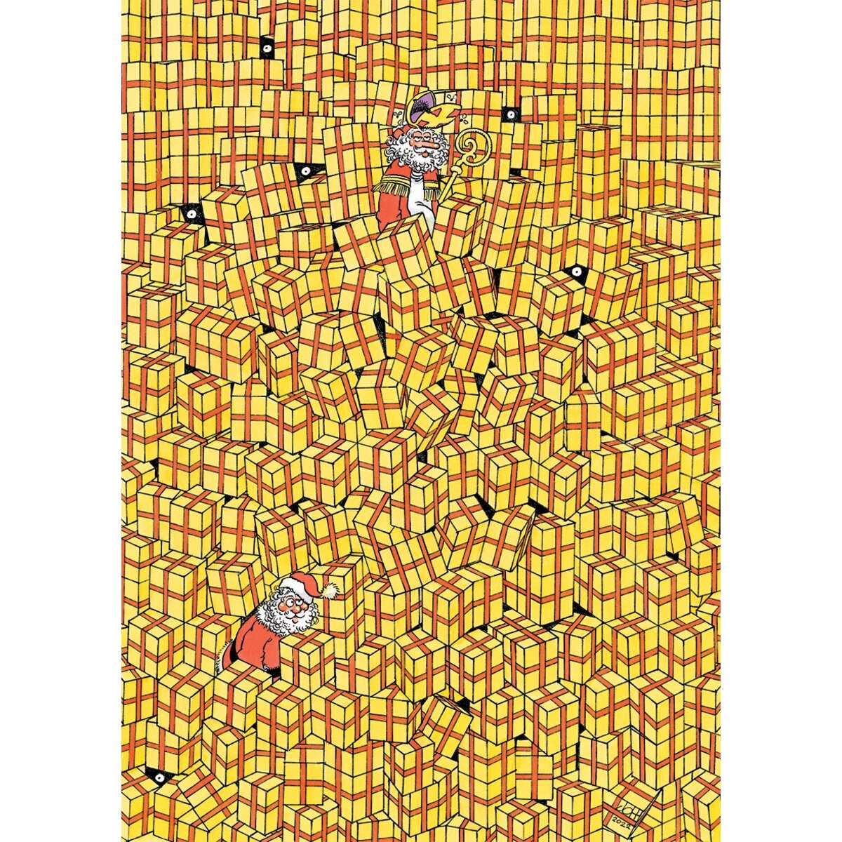 Jumbo Spiele Puzzle - Jan van Haasteren Expert: Geschenke in Hülle und Fülle, 500 Teile