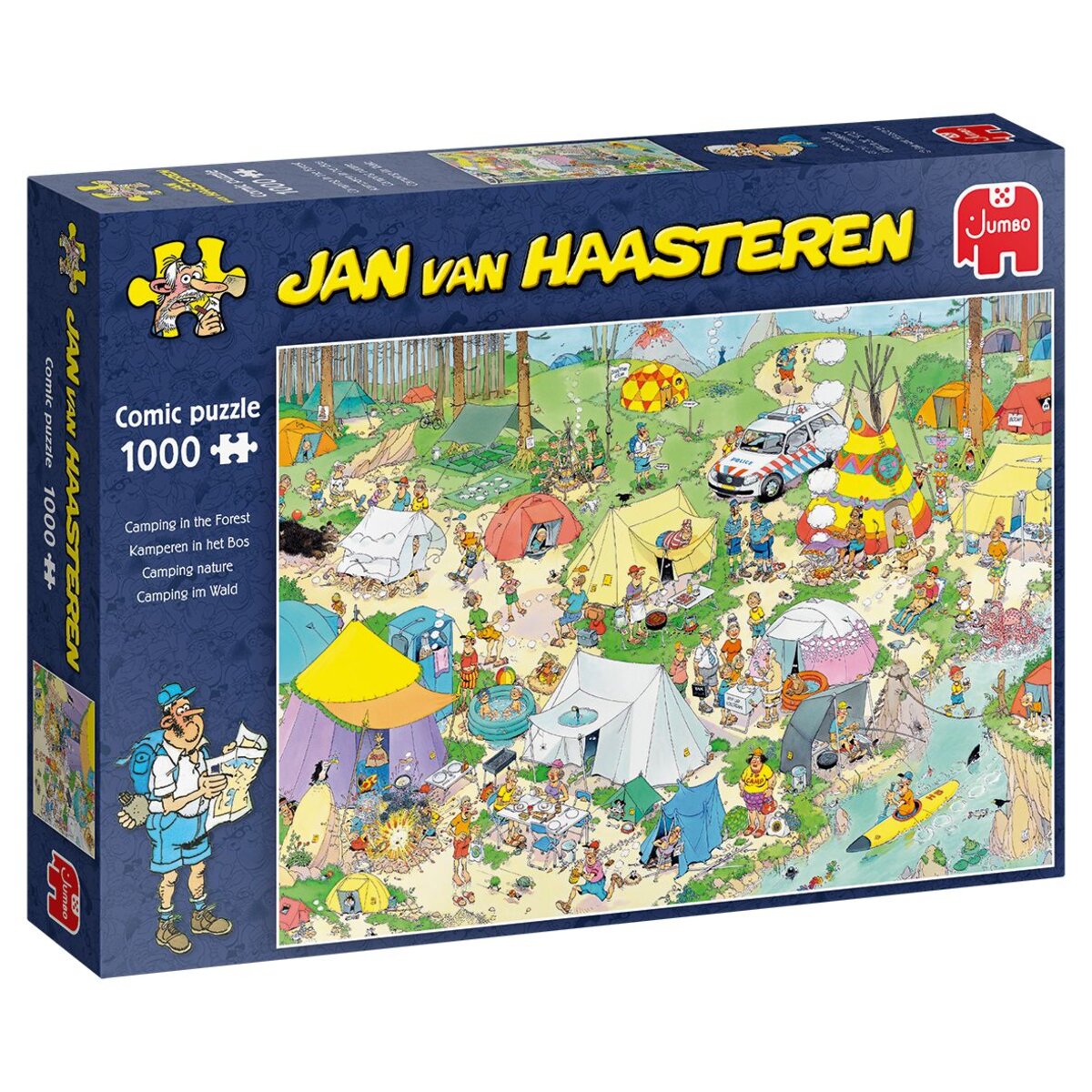 Jumbo Spiele Puzzle - Jan van Haasteren: Camping im Wald, 1000 Teile