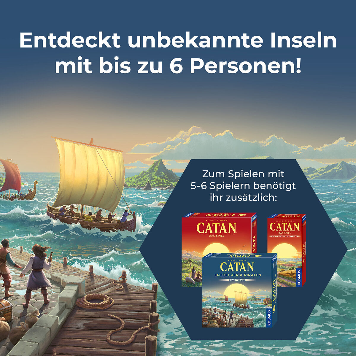 KOSMOS CATAN Entdecker & Piraten 5-6 Personen Erweiterung