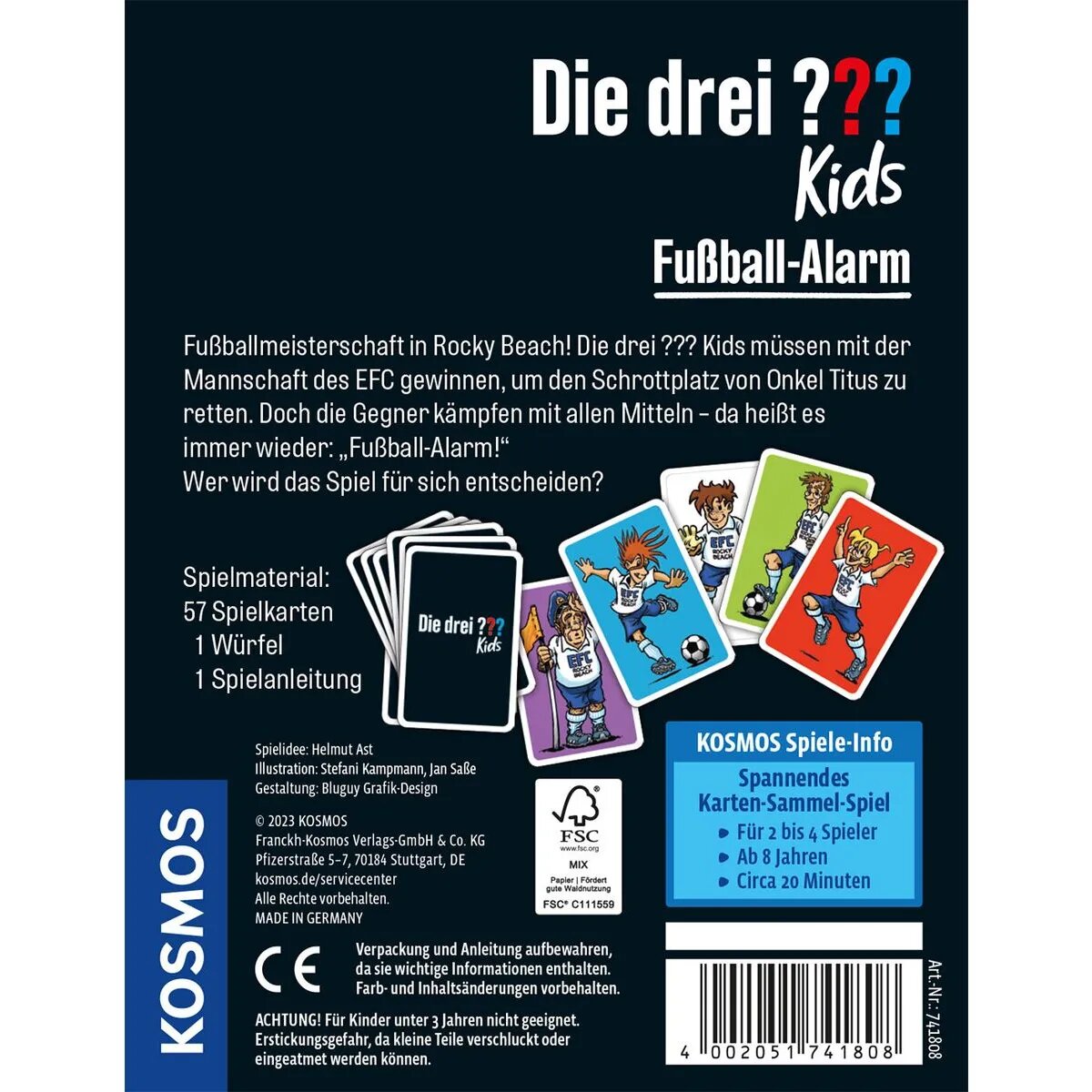 KOSMOS Die drei ??? Kartenspiel Kids Fußballalarm