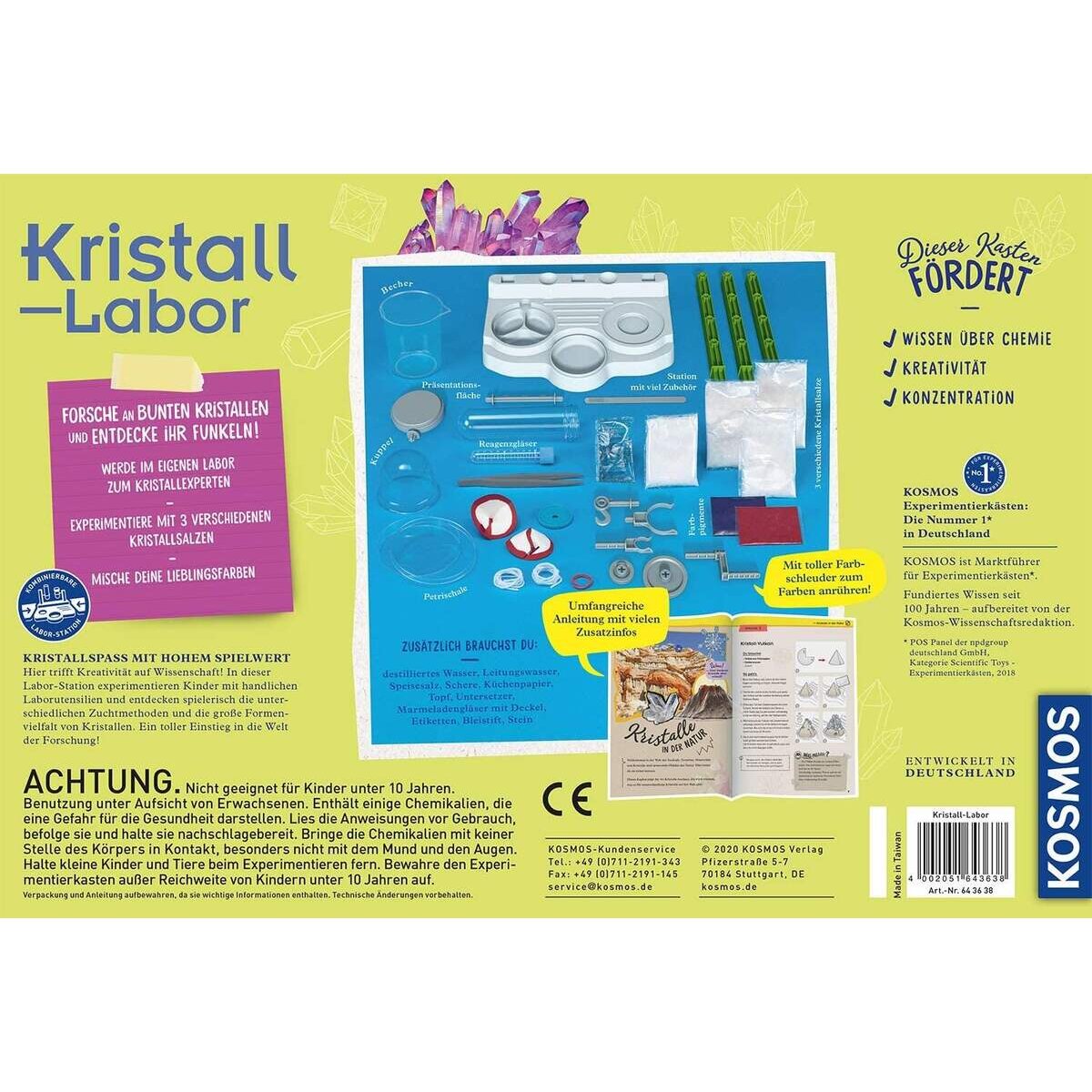 KOSMOS Kristall-Labor Experimentierkasten für Kinder