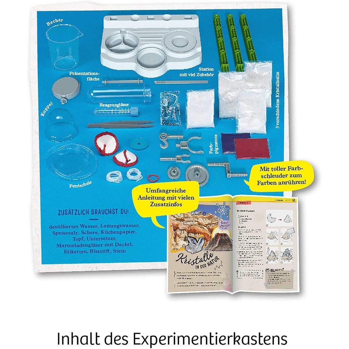 KOSMOS Kristall-Labor Experimentierkasten für Kinder