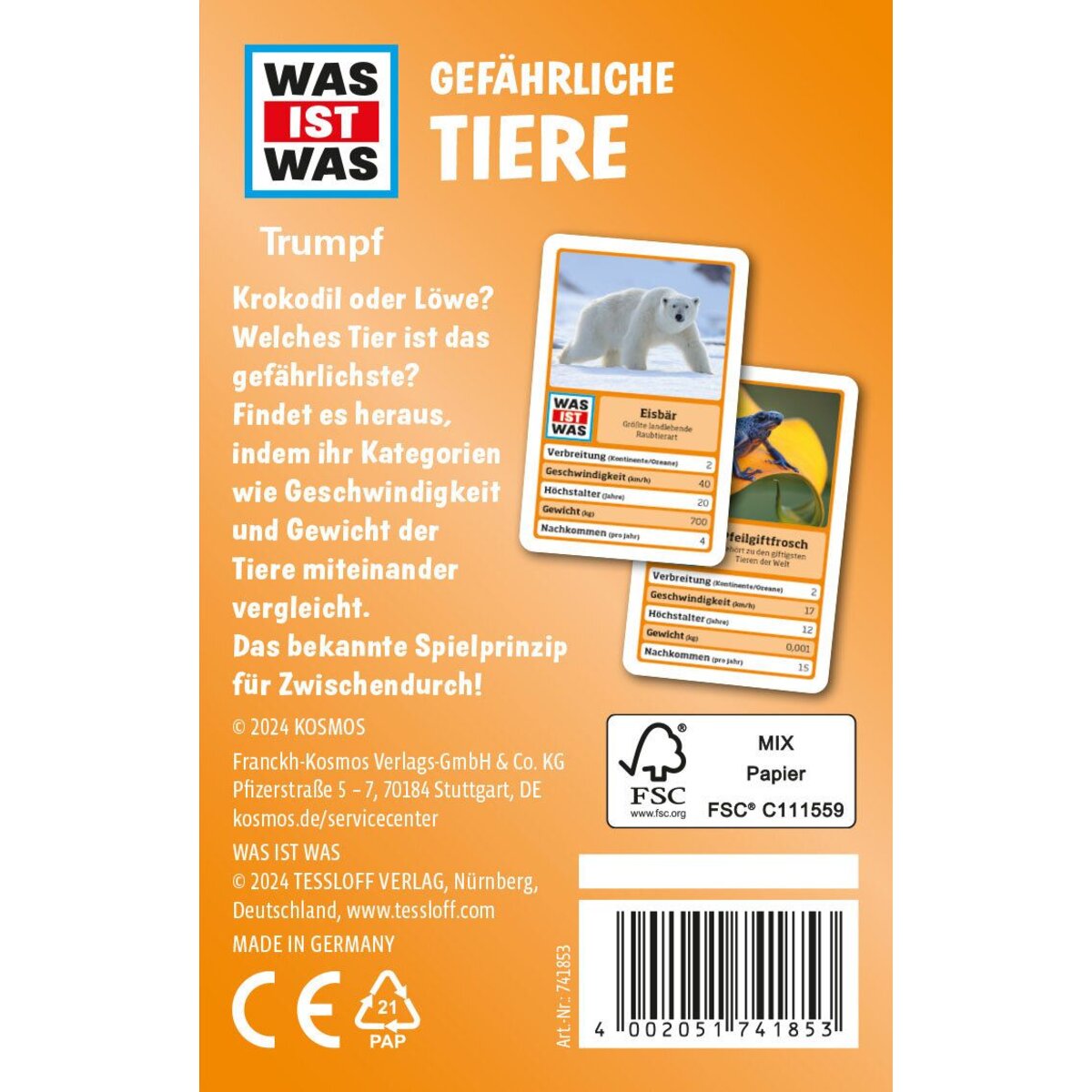 KOSMOS WAS IST WAS Trumpf - Gefährliche Tiere